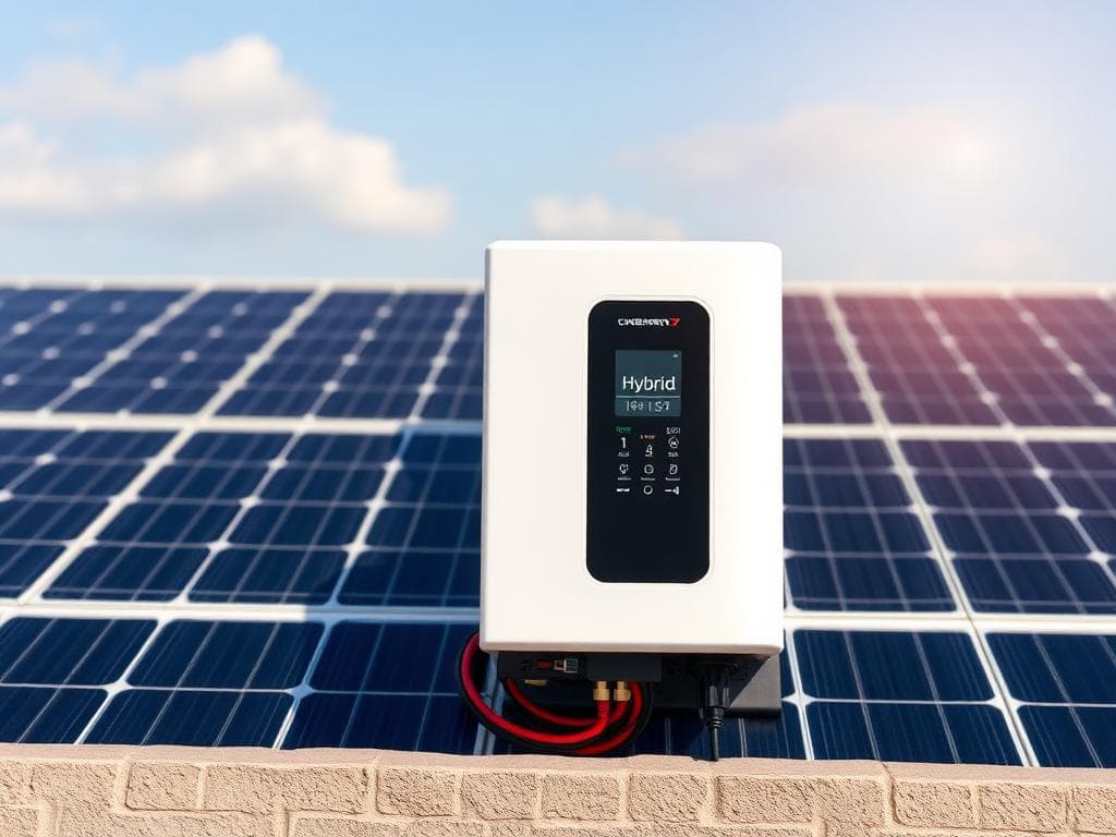 Hybrid solar inverter for home